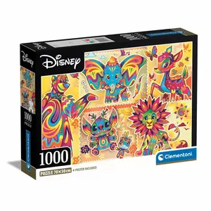 Пазл Clementoni Disney Classics 1000 шт — 700 x 500 мм, жанр: Искусство