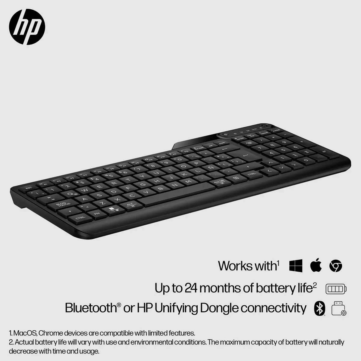 HP 475 Dual-Mode Wireless Keyboard Photo 9