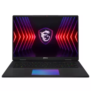 MSI Titan 18 HX A14VHG-047NL Portatīvais dators 45,7 cm (18") UHD+ Intel® Core™ i9 i9-14900HX 32 GB DDR5-SDRAM 2 TB SSD NVIDIA GeForce RTX 4080 Wi-Fi 7 (802.11be) Windows 11 Pro Melns