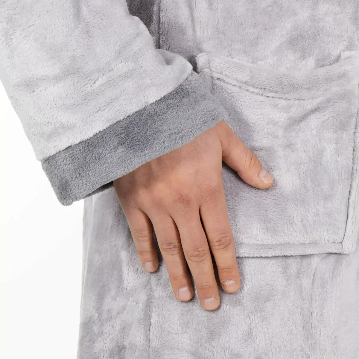 Men's bathrobe Springos HA7377 Photo 6