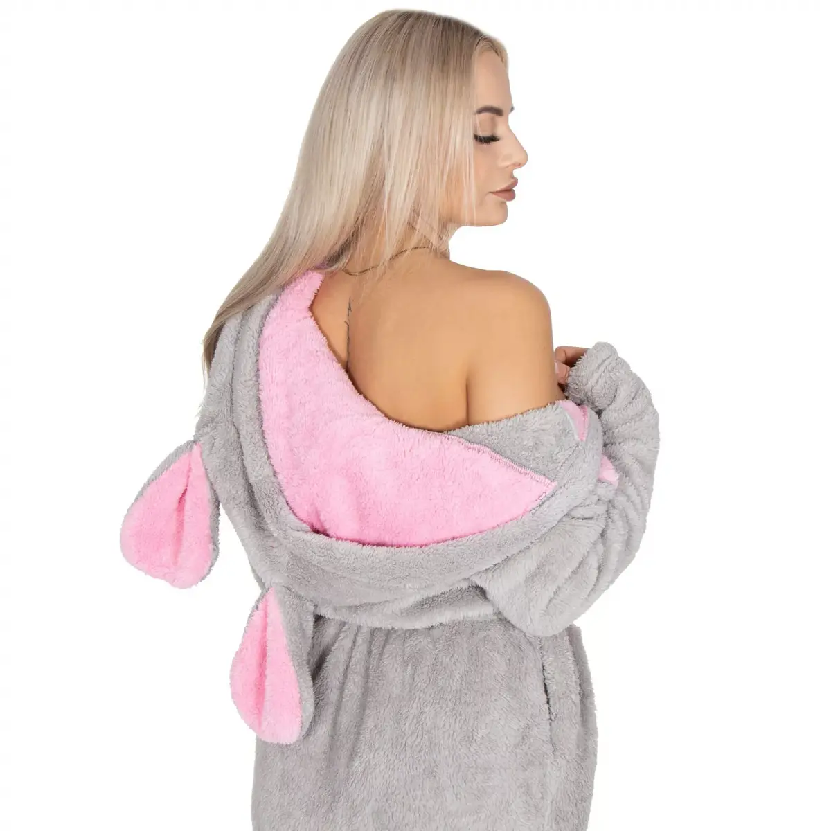 Fleece bathrobe Springos HA7372 L/XL Photo 7