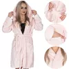 Springos HA7365 Women's Fleece Bathrobe Photo 5