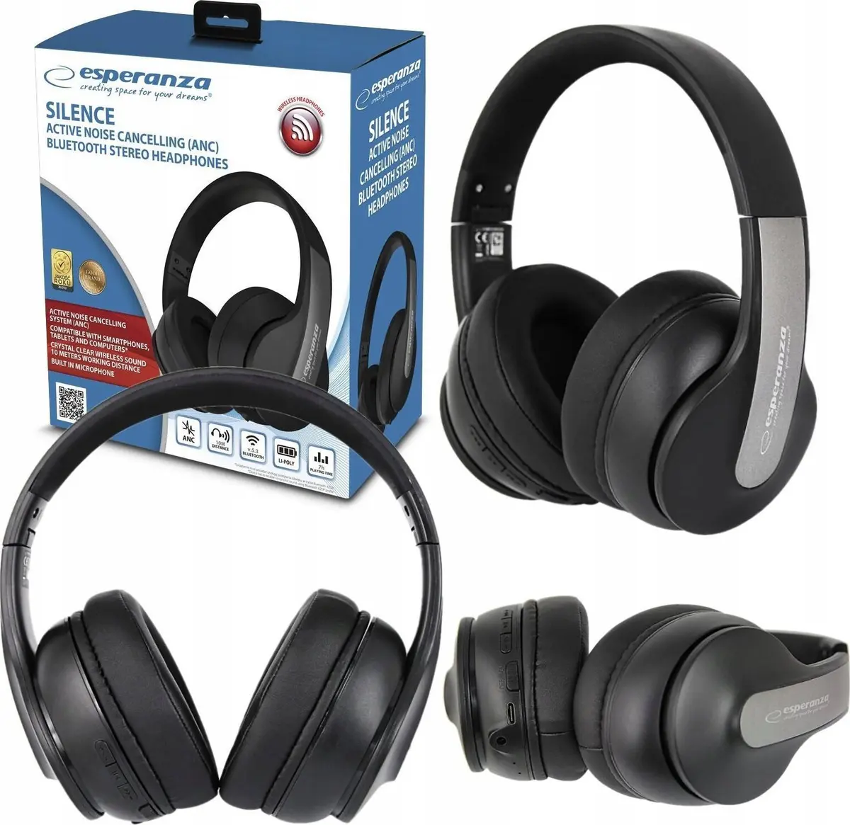 Uz auss austiņas ESPERANZA EH240 Bluetooth