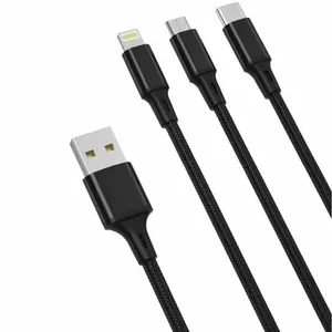 Кабель XO NB173 3-в-1 Micro USB / Lightning / USB-C 1,2 м