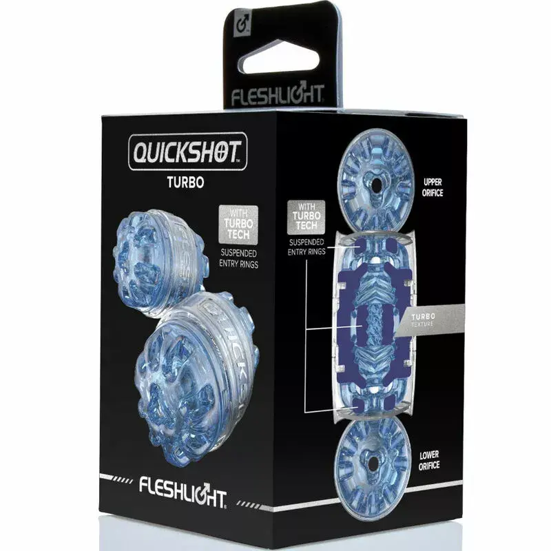 Мастурбатор Fleshlight Quickshot Turbo Blue Ice Photo 7