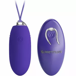 Vibrējoša ola ar tālvadību Pretty Love D-237408 — uzlādējama, ūdensizturīga, violeta