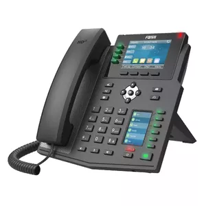 IP telefons Fanvil X5U melns 16 līnijas LCD Wi-Fi vadu tālrunis