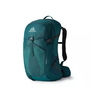 Trekings mugursoma Gregory Juno 30 — 30 L, neilons, sieviešu, lietus pārsegs, gurnu josta, smaragda zaļa