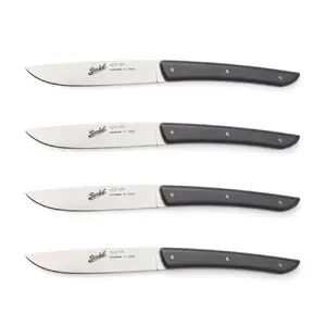 Steak knife set Berkel KC04SW11SRMBL — 4-piece, black handles