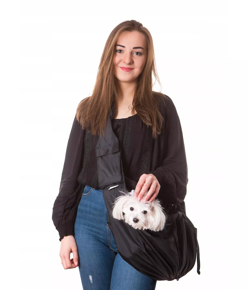 Mājdzīvnieku somas pārnēsāšanai Hobbydog Juliette Melna