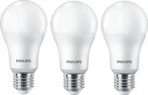 Светодиодная лампа Philips E27 100W 4000K, упаковка 3 шт.