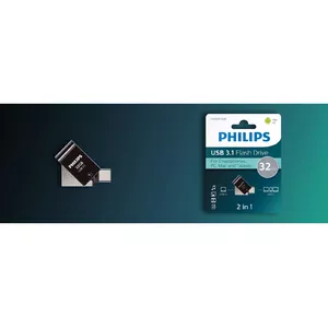 Philips FM32DC152B/00 USB flash drive 32 GB USB Type-C 3.2 Gen 1 (3.1 Gen 1) Black