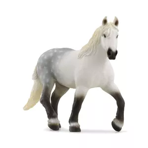 Modeļa zirgs Schleich Percheron mare melna pelēka balta 13971S