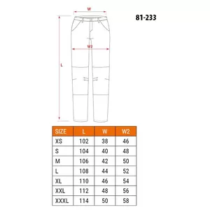 Защитные брюки NEO tools 81-233-L черные хлопковые L 5 карманов