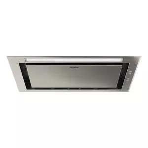 Built-in extractor hood WHIRLPOOL WCT3 63F LTX — stainless steel, 514 mm, 650 m³/h, aluminium/carbon filter, touch control