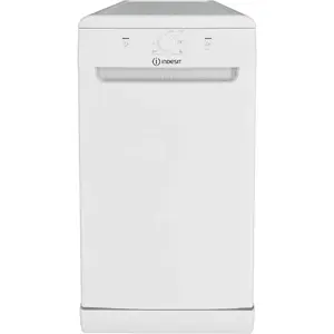 Built-in dishwasher INDESIT DF9E 1B10 — 9 place settings, 49 dB, stainless steel cavity, Energy class F