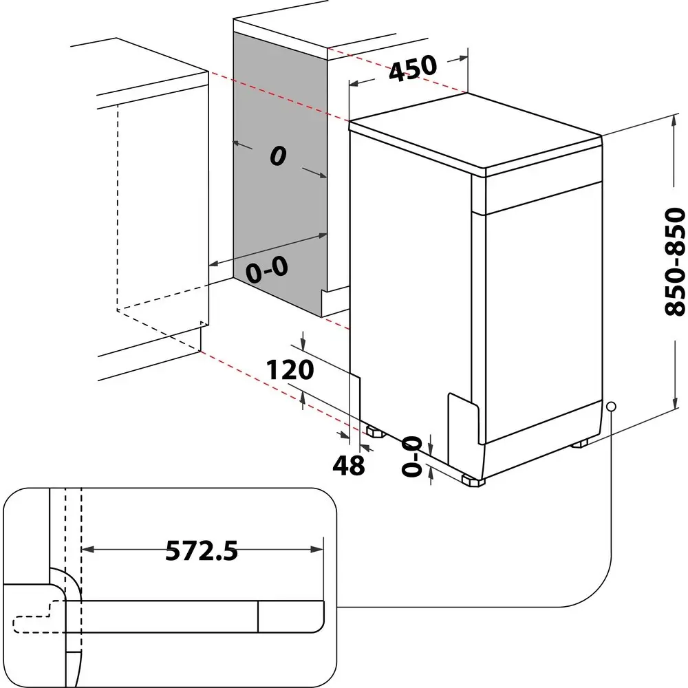 INDESIT DF9E 1B10 dishwasher — 9 place settings Photo 10