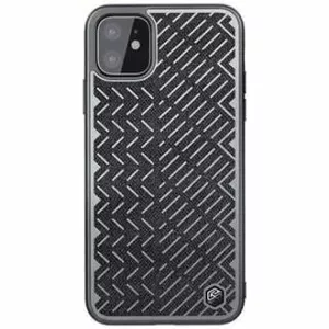 Protective hard case Nillkin for iPhone 11 Pro Max, grey herringbone finish