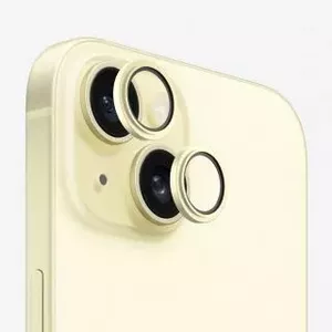 Objektīva aizsargs Evelatus priekš Apple iPhone 15 / 15 Plus — Armor Yellow