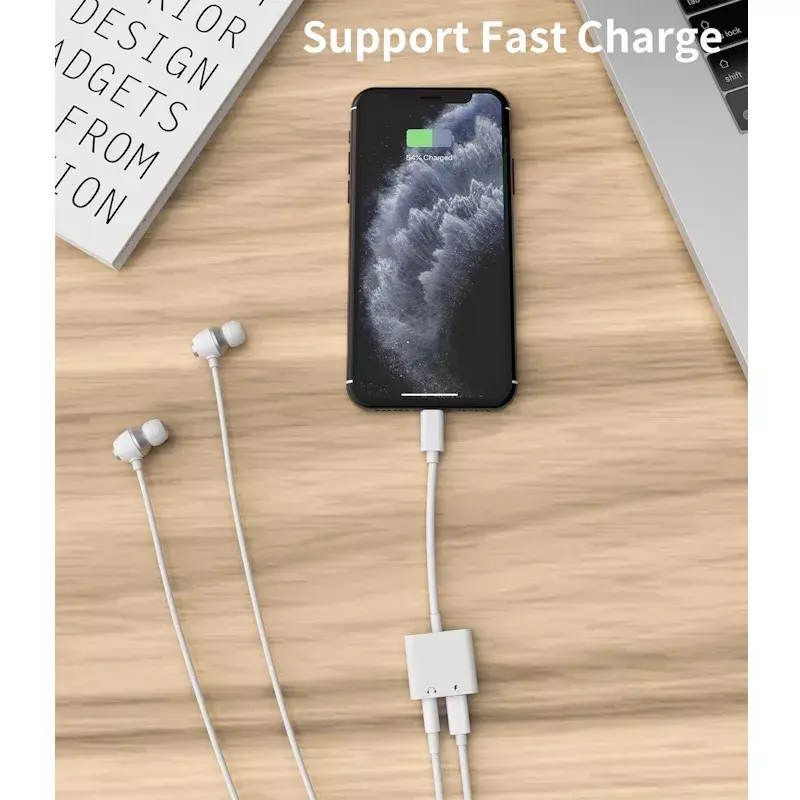 Audio adapter iLike AX7 Dual Lightning to 3.5mm Photo 9