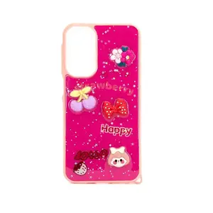 Защитный чехол Cartoon iLike для Samsung Galaxy A15 — розово-красный