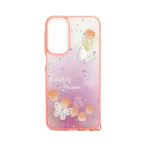 Smartphone protective cartoon cover iLike for Samsung Galaxy A15, light pink