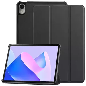 Tablet stand case iLike for MatePad 10.4 — Eco-leather tri-fold, Black