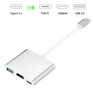 USB-C adapters iLike HD1 3in1 HDMI 4K USB 3.0 Photo 1