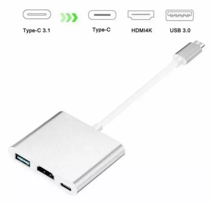 USB-C adapters iLike HD1 3in1 HDMI 4K USB 3.0 Photo 7