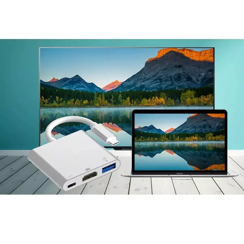 USB-C adapters iLike HD1 3in1 HDMI 4K USB 3.0 Photo 8