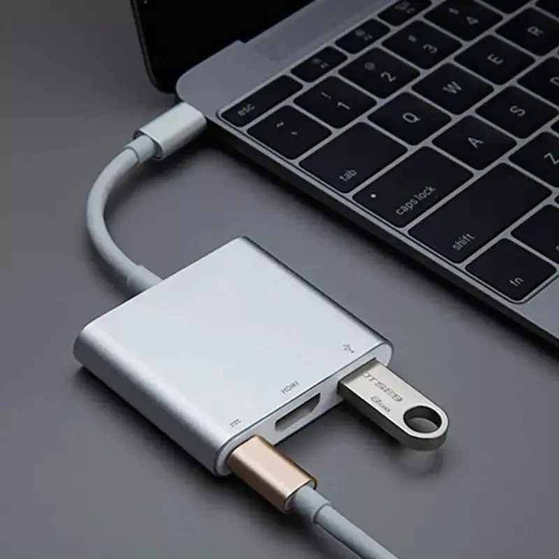 USB-C adapters iLike HD1 3in1 HDMI 4K USB 3.0 Photo 9