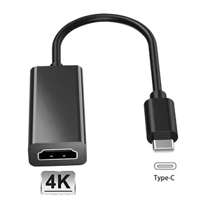 iLike HD7 USB-C Plug to HDMI 4K Female Audio & Video Cable Adapter 10cm - Converter Black (OEM)