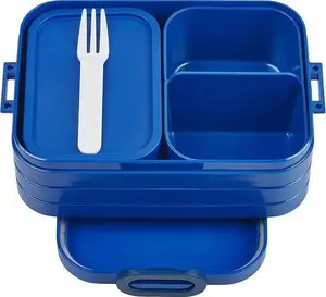 Контейнер для еды Mepal Take a Break Bento Midi 107632110100 синий — ланчбокс с отделениями