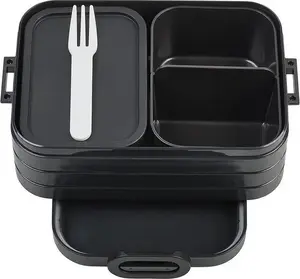 Lunchbox Mepal Take a Break bento midi nordic black — compact multi-compartment food container