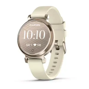 Умные часы GARMIN Lily 2 Gold Cream — корпус 35 мм алюминий, 5 ATM, GPS, оптический пульс, Bluetooth, 5 дней автономии