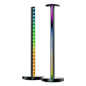 Настольная лампа Yeelight Beam RGBIC чёрная — LED 12 Вт, мультицветная атмосфера, 400×117 мм, питание AC/USB 12В