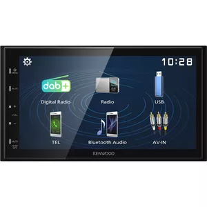Car Media Receiver Kenwood DMX129DAB 64W Bluetooth Touchscreen