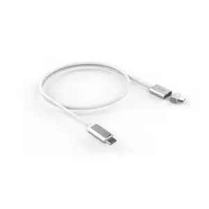 Кабель USB-C — USB-C LMP 17463, длина 3 м, серебристый