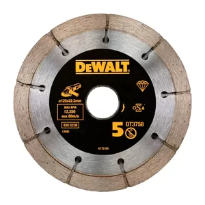 Dimanta griešanas disks DeWalt DT3758-QZ — 1 gab., piemērots sausai un mitrai griešanai