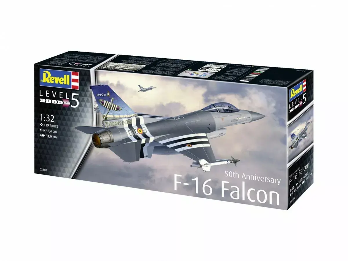 REVELL F-16 Falcon 50th Anniversary modelis 1:32 Photo 6