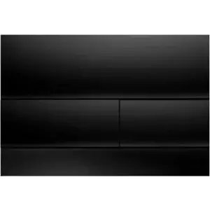 Flush plate TECE Square for toilet, black, model 9.240.809