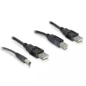 Cableset USB-A / DC + USB-B 0.3 m DeLOCK 82461