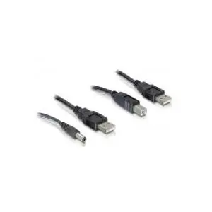 Kabeļu komplekts USB-A / DC +