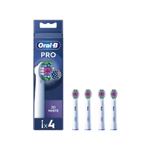 Toothbrush heads BRAUN Oral‑B EB18‑4 3D White Pro for adults, 4‑pack