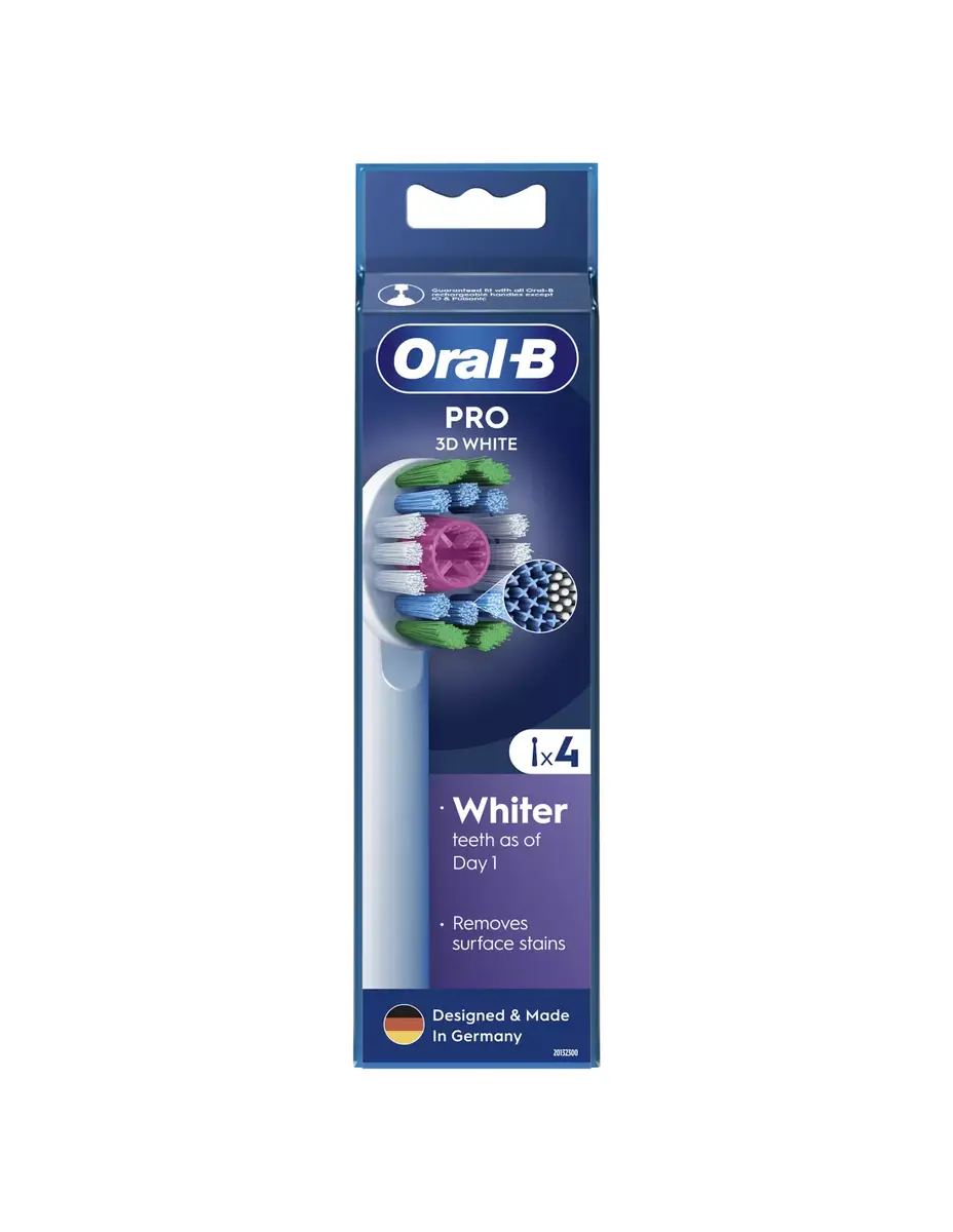 Suka uzgaļi BRAUN Oral‑B EB18‑4 3D White Pro Photo 3