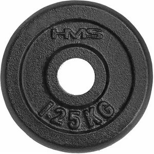Svara disks HMS 1,25 kg melns, modelis 17-61-001