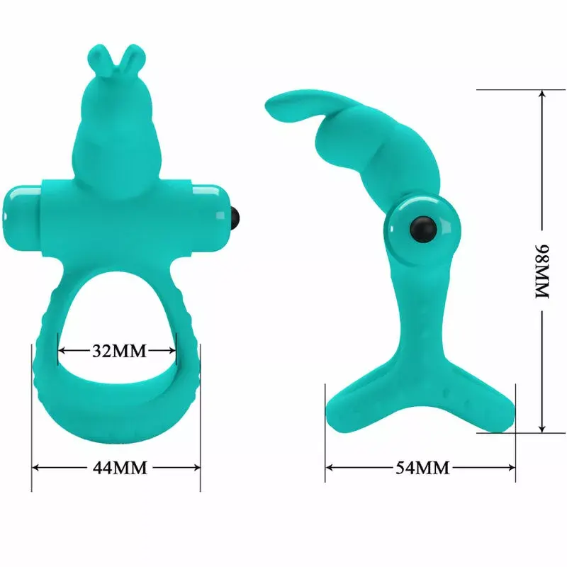 Vibrator Ring Pretty Love Figgy Green Rabbit Photo 4