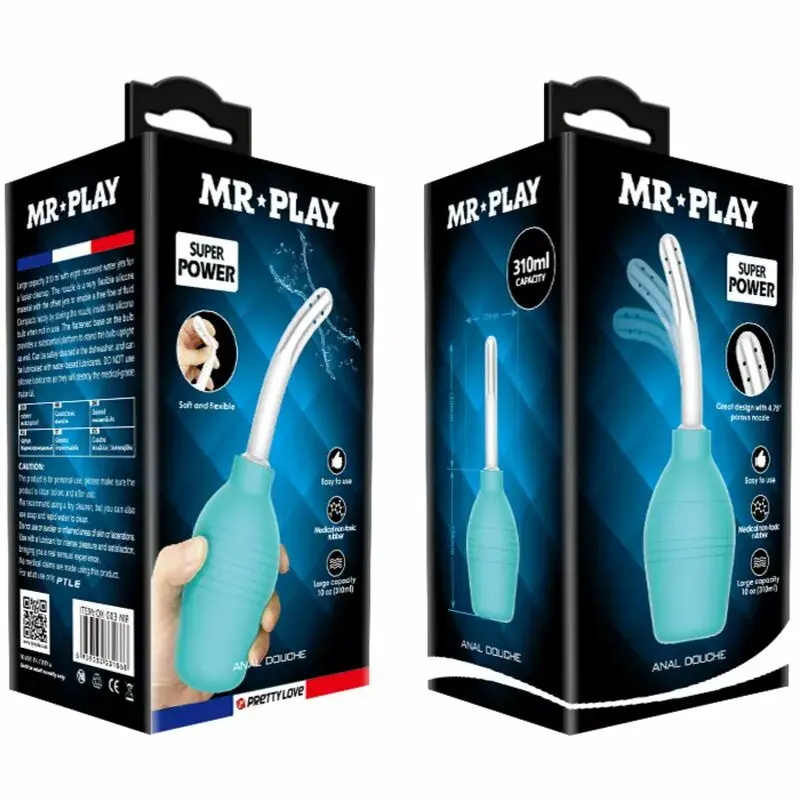 Анальная груша MR PLAY D-236983 синяя резиновая Photo 8