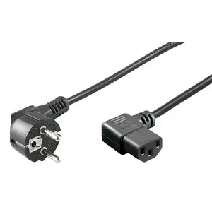 Power cable Microconnect PE010510 Black 1 m CEE7/7 C13 coupler