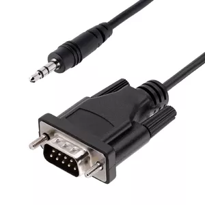 DB9 to 3.5mm Serial Cable StarTech 1m Black RS232 Male